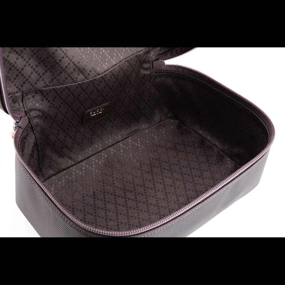 Gucci Bamboo Nylon and Leather Vanity Bag - Picture 9 of 14